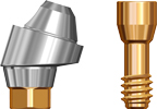 Picture of Angled Abutment Multi Unit, Max RP, 3.5mm 17 degree, includes abutment screw option for Multi Unit Abutments RP Platform product (BlueSkyBio.com)