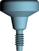 Picture of 6.5mm x 3mm Healing Abutment, 3.5/4.0 Platform, Conus 12 System option for 3.5/4.0 Platform Healing Abutment product (BlueSkyBio.com)