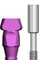 Picture of Intraoral Scanpost option for Scan Bodies - In order for your lab to make this abutment they will need either an intraoral scan or an implant level impression with a combination impression transfer/model Scanpost product (BlueSkyBio.com)