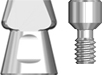 Picture of Short Traditional Impression Transfer / Digital Scan Body, Multi Unit, includes screw SMUD - Requires driver SDL048 or SDS048 option for Components product (BlueSkyBio.com)